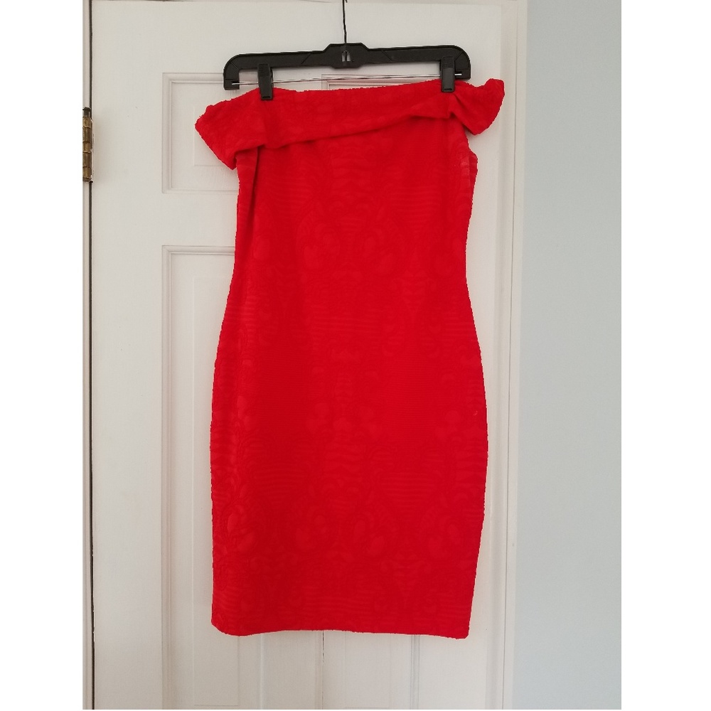Red Bodycon Cache Party Cocktail Dress